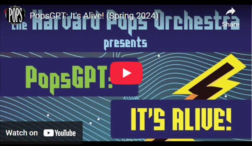 Harvard Pops Orchestra 2024 YouTube Thumbnail