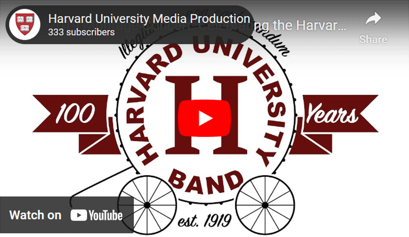Celebrating the Harvard Band’s 100th Anniversary YouTube Thumbnail